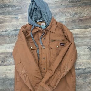 Khaki colored Dickies Jacket - Size Medium